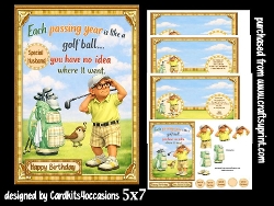 cup1445521_7172 - Each passing year is like a golf ball 5x7
