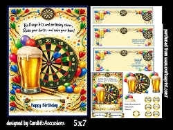 Bullseye hits and birthday cheer 5x7