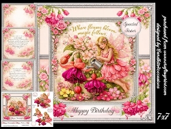 A Fairy and the Fuchsias