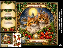 Soft purrs beneath the tree