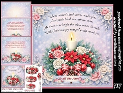 Winters hush and candle glow