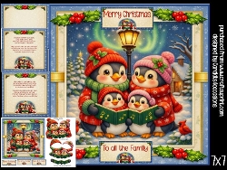 A festive family of Penguins