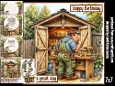 A man a shed and his tools