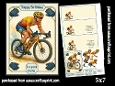 On your bike with sunshine and tailwinds 5x7