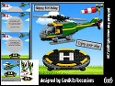Building blocks helicopter 6x6