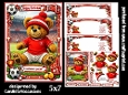 Ted tastic football 5x7