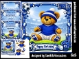 Ted tastic Birthday blue 6x6