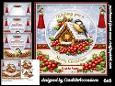 Feathered Friends and holly 6x6