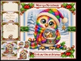 A cute festive owl
