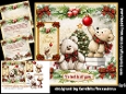 Soft bears and lights aglow 6x6