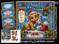 Hamish and snowy send Christmas wishes 6x6
