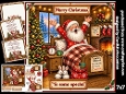 Santa wakes with a cheer