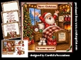 Santa wakes with a cheer 6x6