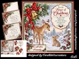 Festive Deer and Hare 6x6