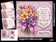 A day filled with flowers 6x6