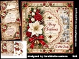 Traditional Christmas Flowers 6x6