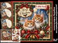 Traditional christmas cats