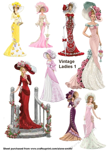 Vintage Ladies 1 Cut-Outs