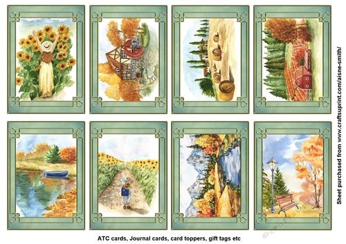 Autumn Landscapes Cards / Tags
