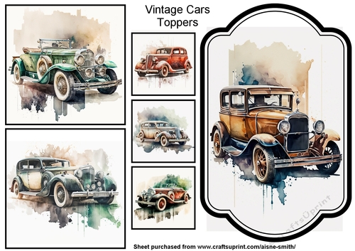 Vintage Cars Toppers