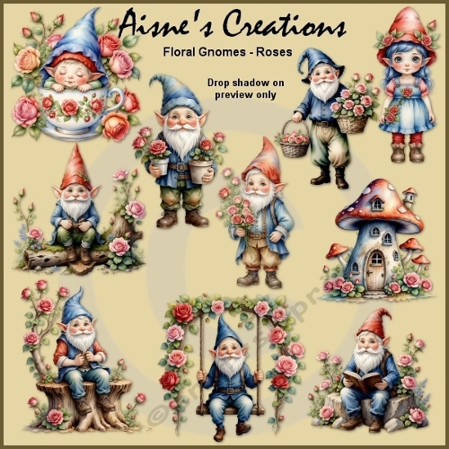 Floral Gnomes - Roses