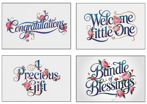 Sentiment Toppers No 2 - New Baby