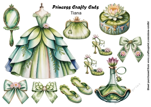 Princess Tiana Fussy Cuts 