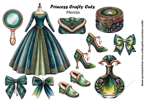 Princess Merida Fussy Cuts 