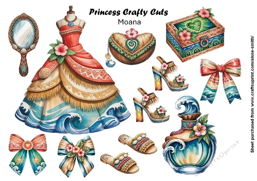 Princess Moana Fussy Cuts 