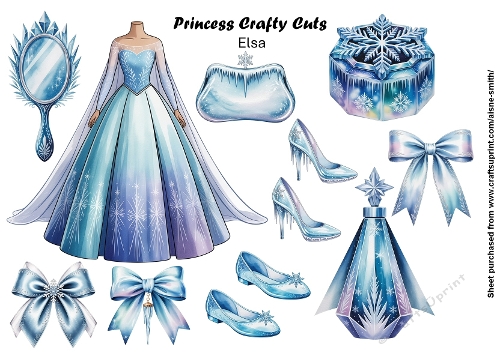 Princess Elsa Fussy Cuts 