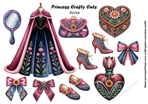 Princess Anna Fussy Cuts 