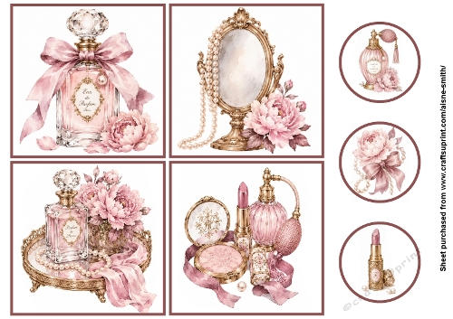 French Perfume Vanity Toppers