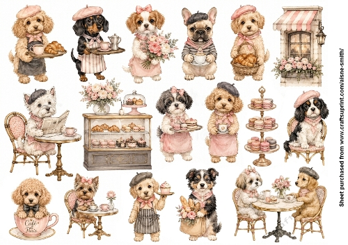 Parisian Puppy Cafe Fussy Cuts