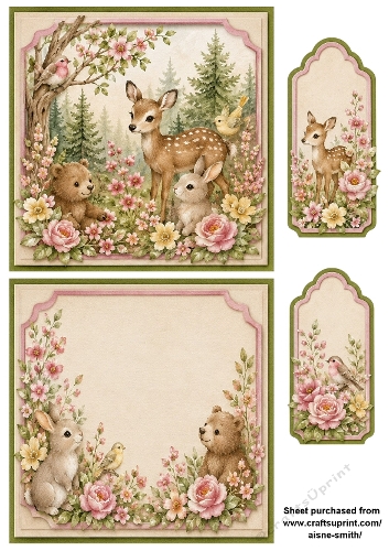 Woodland Friends Toppers Set