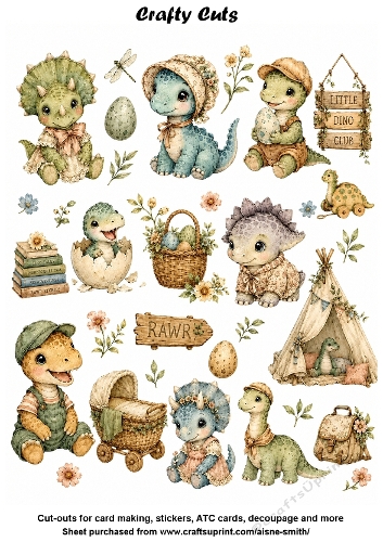 Dinosaur Nursery Fussy Cuts