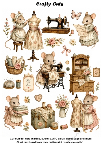 Mouse Sewing Room Fussy Cuts