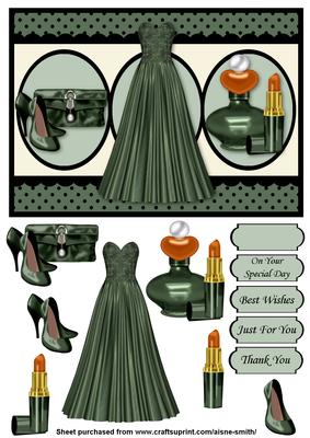 Evening Glamour - Dark Green