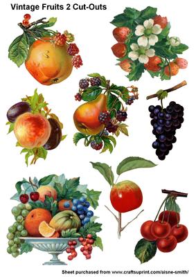 Vintage Fruits 2 Cut-outs
