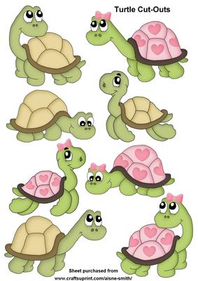Turtles Cut-outs