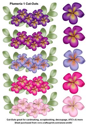 Plumeria 1 Cut-outs