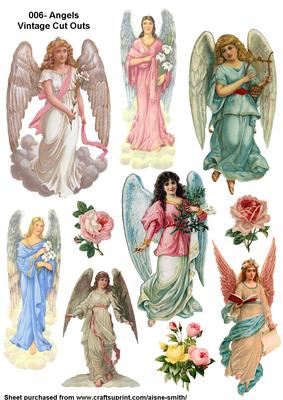 Vintage Cut Outs 006 - Angels