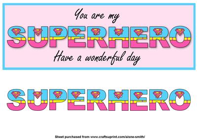 Superhero Supergirl (pink & Aqua)