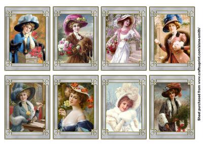 Emile Vernon - Ladies with Hats Tags