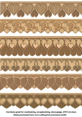 Valentine Paper Borders Cut-outs