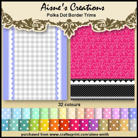 Polka Dot Border Trims