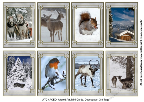 Snowtime Gift Tags / Mini Cards