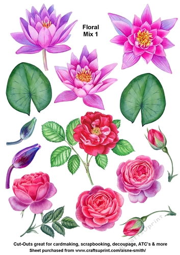 Floral Mix 1 Cut-Outs