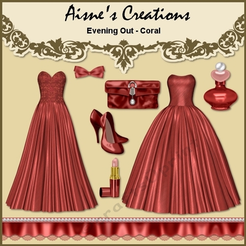 Evening Out - Coral Elements Pack