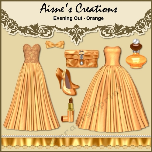 Evening Out - Orange Elements Pack