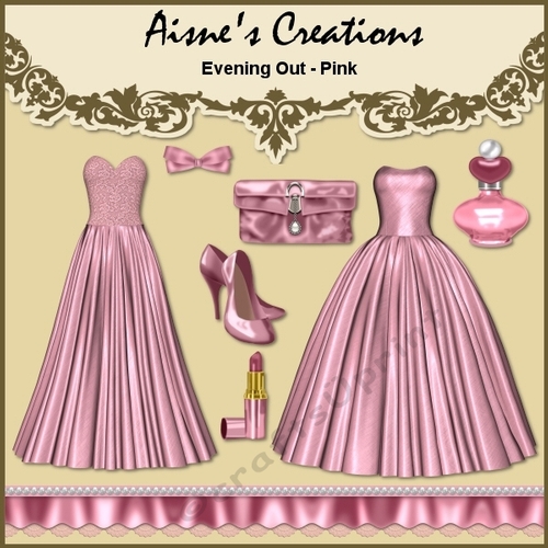 Evening Out - Pink Elements Pack